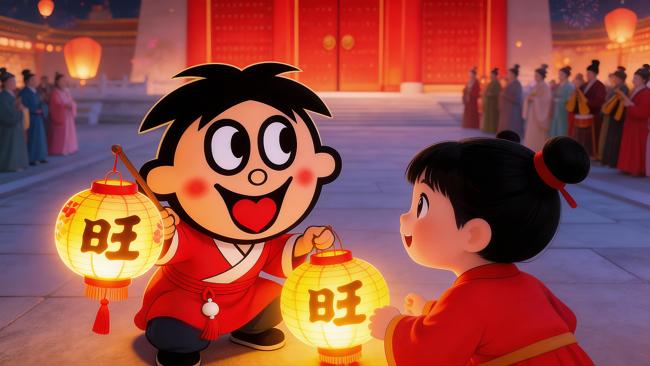 旺旺 IP 沉浸式演绎传统年俗（图ZNDAzNTc4ODAw） - AI作品 - 站酷设计师凡先生很AI原创素材 - 站酷ZCOOL