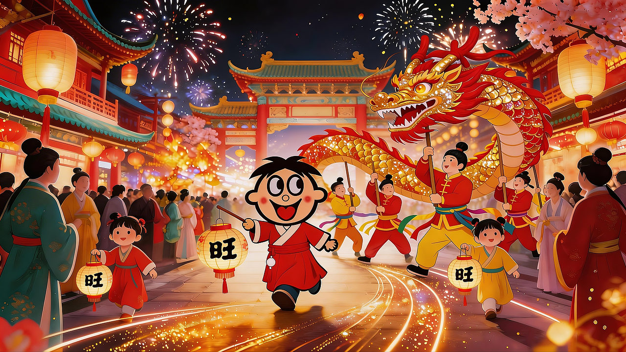 旺旺 IP 沉浸式演绎传统年俗（图ZNDAzNTc4ODA4） - AI作品 - 站酷设计师凡先生很AI原创素材 - 站酷ZCOOL