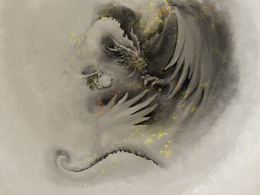 《云化龙》系列（个人主页-ZNzMyNTUzMDA=） - 绘画 - 站酷设计师03画狮原创素材 - 站酷ZCOOL