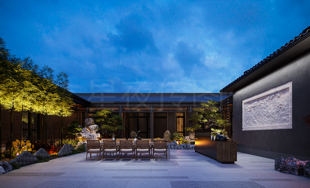 一院藏四季，燈火暖人心（圖ZNDAzNTk3OTcy） - 其他 - 站酷設計師清清設計原創(chuàng)素材 - 站酷ZCOOL