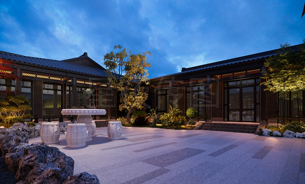 一院藏四季，燈火暖人心（圖ZNDAzNTk3OTYw） - 其他 - 站酷設計師清清設計原創(chuàng)素材 - 站酷ZCOOL