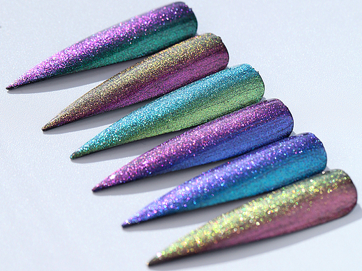 高饱和度光学极光变色龙粉末