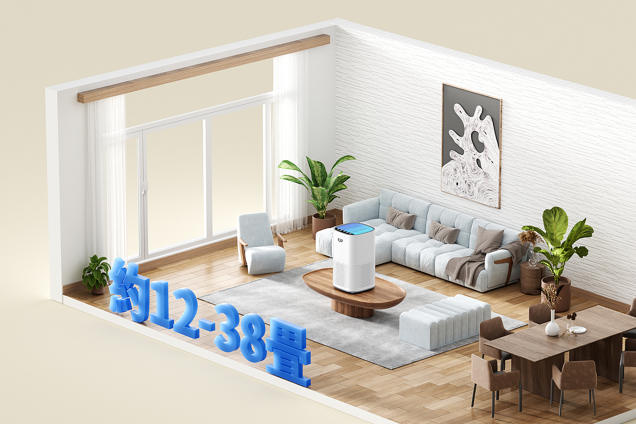 亚马逊跨境产品渲染投影仪/吸尘器/空气净化器野营风扇（图ZNDAzNjA0NzU2） - 产品 - 站酷设计师_飞鱼绘原创素材 - 站酷ZCOOL