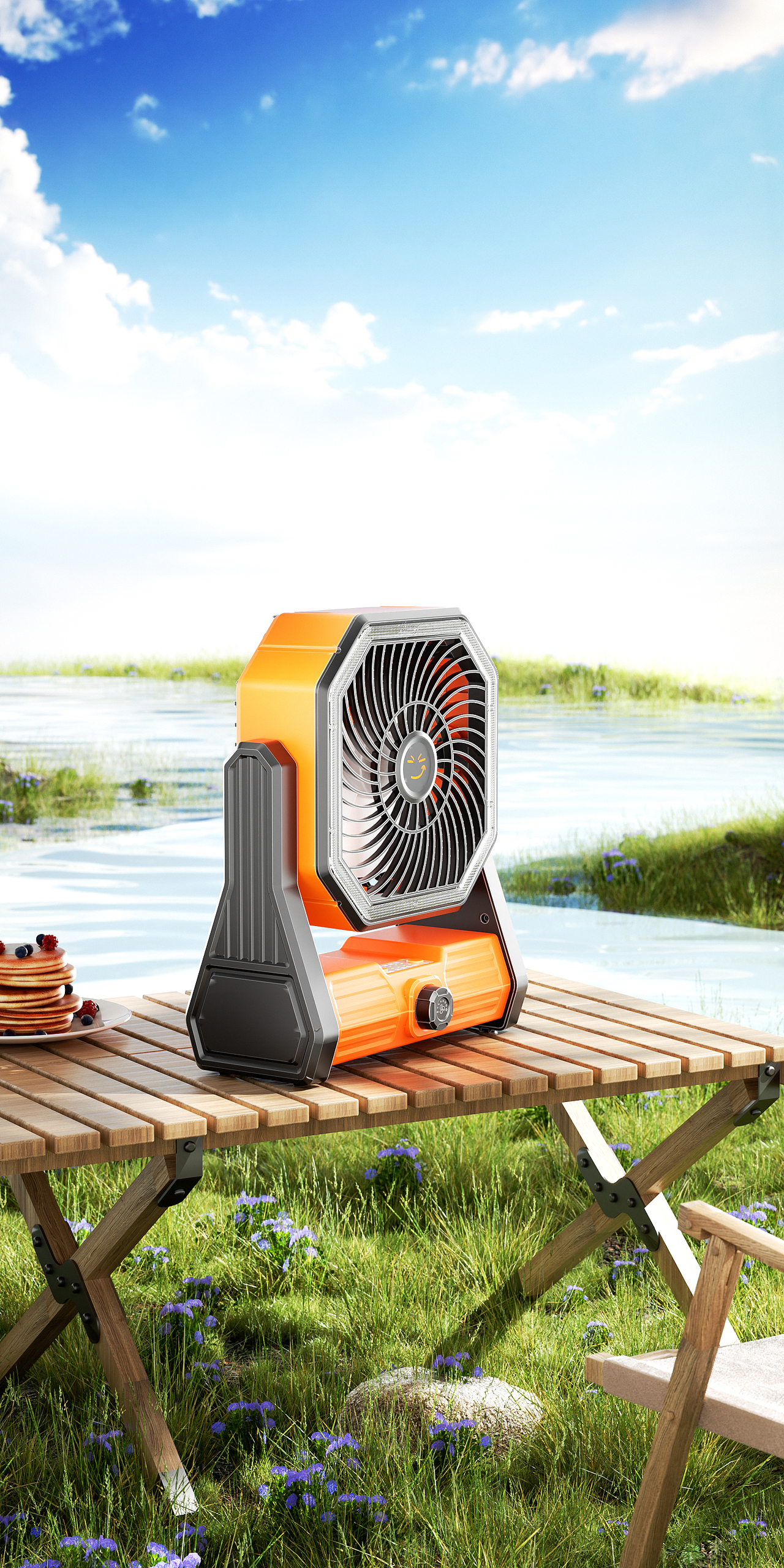 亚马逊跨境产品渲染投影仪/吸尘器/空气净化器野营风扇（图ZNDAzNjA0ODI4） - 产品 - 站酷设计师_飞鱼绘原创素材 - 站酷ZCOOL