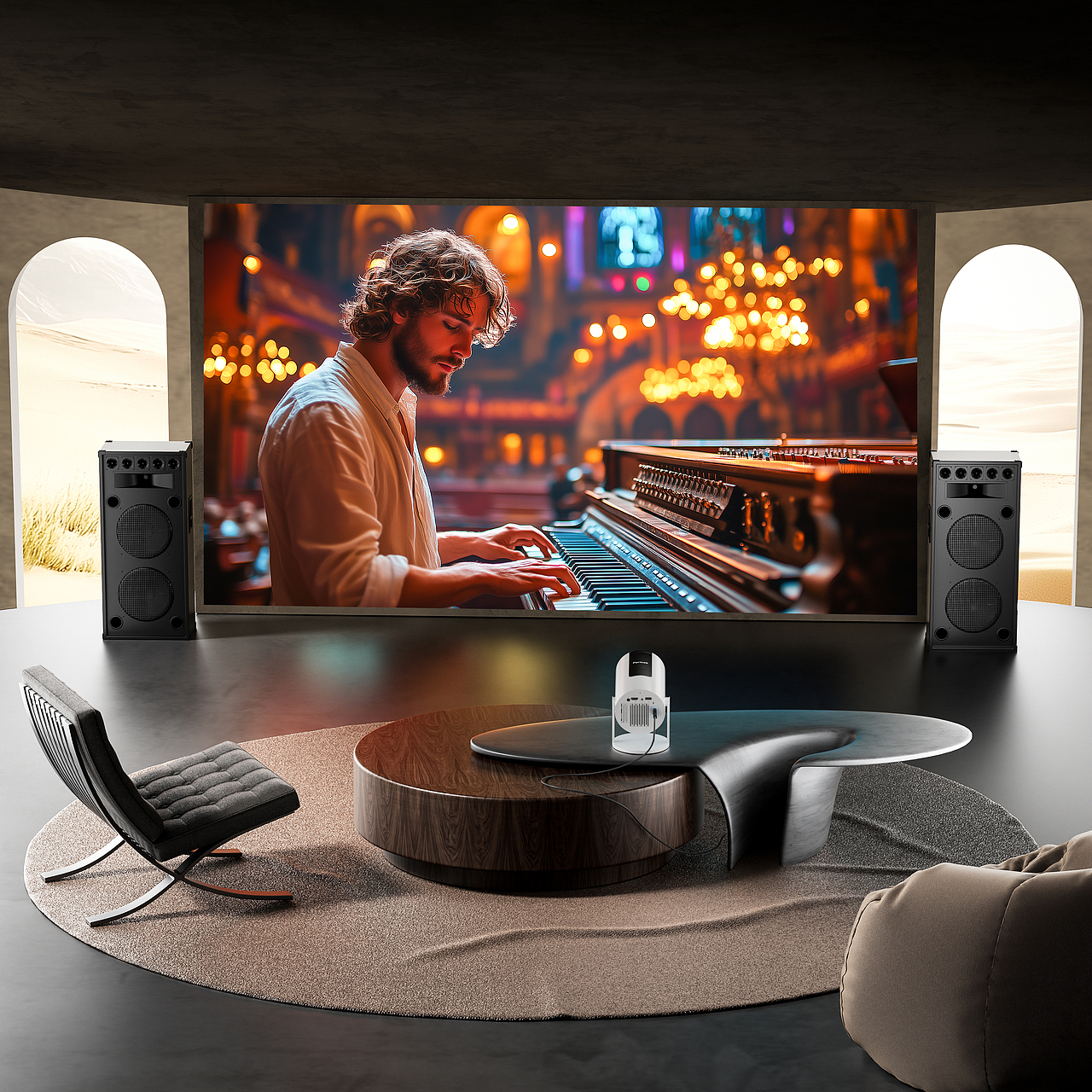 亚马逊跨境产品渲染投影仪/吸尘器/空气净化器野营风扇（图ZNDAzNjA0NjY4） - 产品 - 站酷设计师_飞鱼绘原创素材 - 站酷ZCOOL