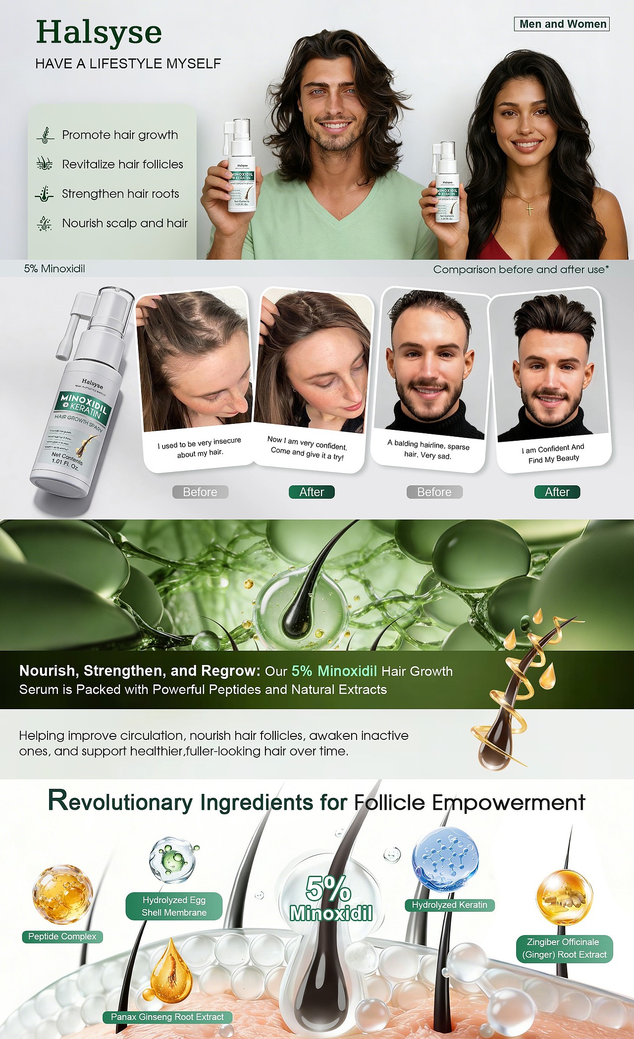 5%米诺地尔生发精华（图ZNDAzNjA3MTg4） - 海报 - 站酷设计师易咿呀呀原创素材 - 站酷ZCOOL