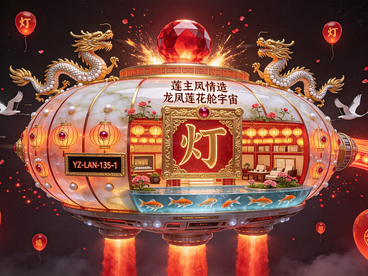 龙凤莲花舱星舰欣赏（一）