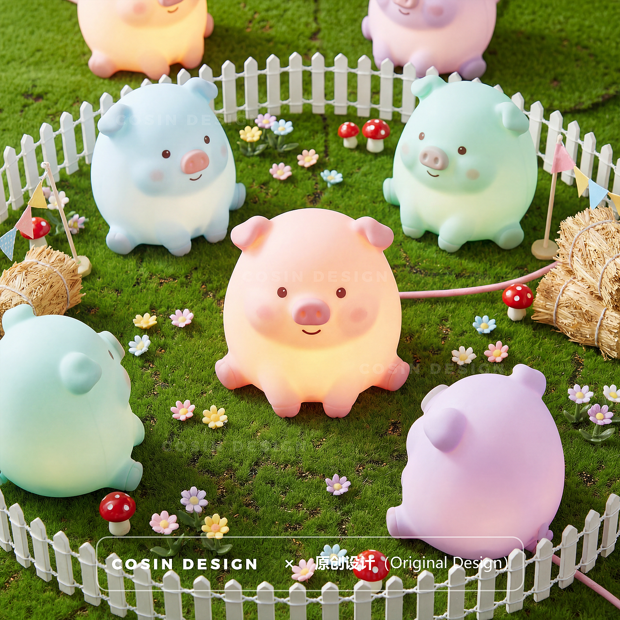 救命！这只发光小猪也太好 rua 了吧🐷（图ZNDAzNjEzMzE2） - 电子产品 - 站酷设计师COSIN工业设计原创素材 - 站酷ZCOOL