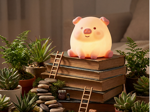 救命！这只发光小猪也太好 rua 了吧🐷