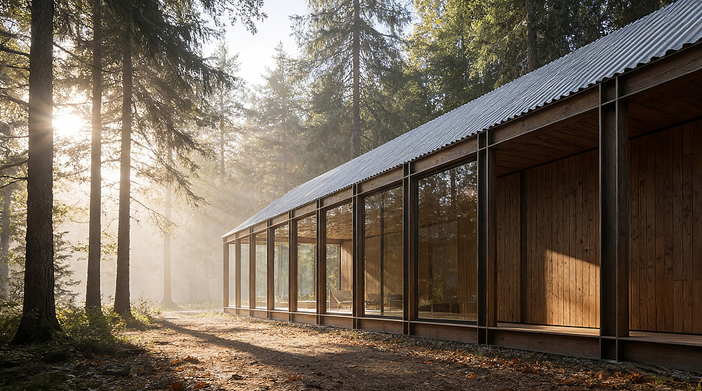 森林疗愈小屋施工与落地篇（图ZNDAzNjE1MjE2） - 商业空间设计 - 站酷设计师林大帅设计原创素材 - 站酷ZCOOL