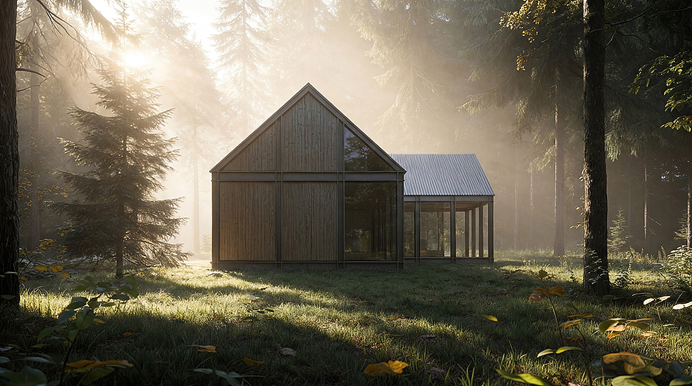 森林疗愈小屋施工与落地篇（图ZNDAzNjE1MjIw） - 商业空间设计 - 站酷设计师林大帅设计原创素材 - 站酷ZCOOL