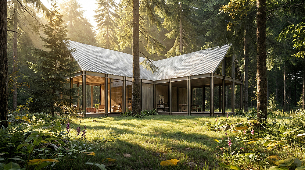 森林疗愈小屋施工与落地篇（图ZNDAzNjE1MjI0） - 商业空间设计 - 站酷设计师林大帅设计原创素材 - 站酷ZCOOL