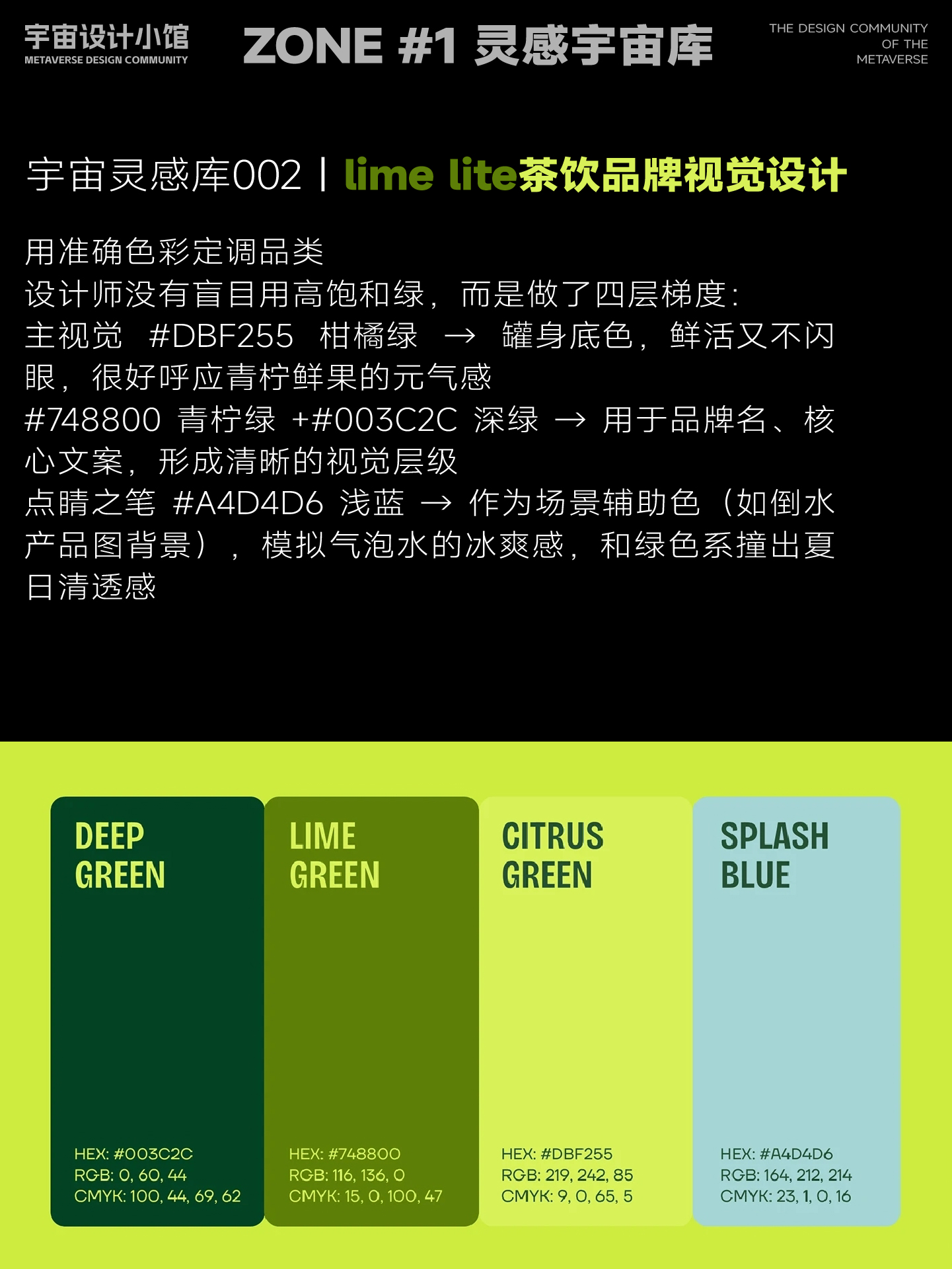 宇宙灵感库002丨这套青柠气泡水配色教科书级丨全面拆解学习提升（图ZMTU0NTg4MDQ=） - 观点 - 站酷设计师宇宙设计小馆原创素材 - 站酷ZCOOL