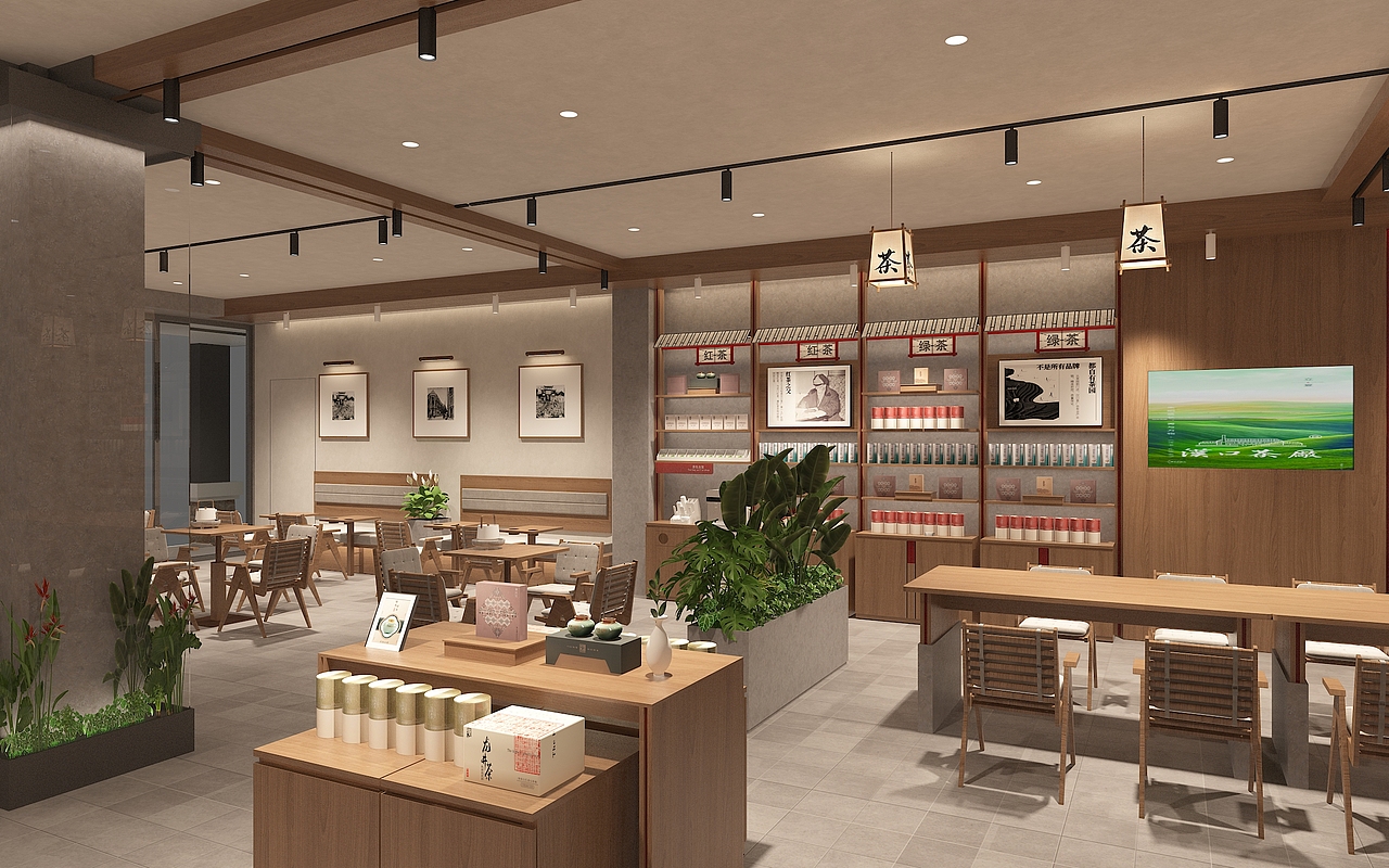 汉口国营老茶厂店面形象SI设计(图ZNDAzNjE4MTM2) - 商业空间设计 - 站酷设计师简米武汉品牌设计原创素材 - 站酷ZCOOL