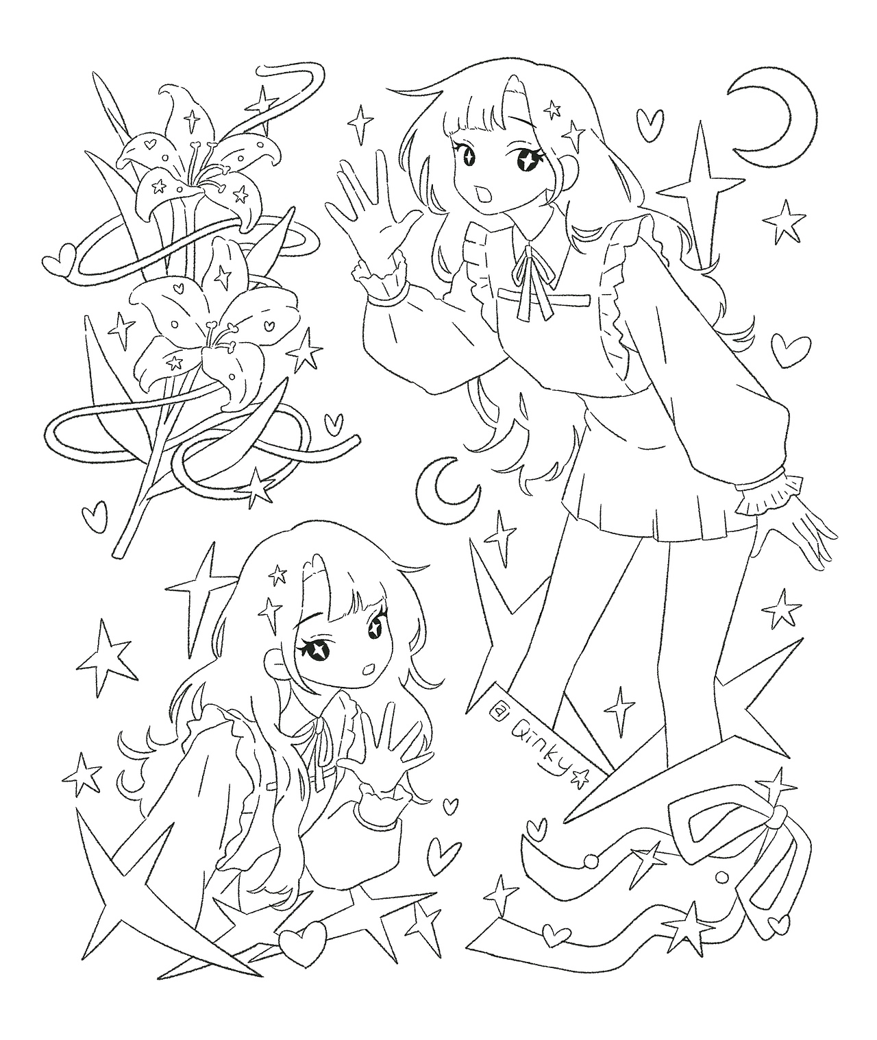 🎀（图ZNDAzNjE4MzY4） - 商业插画 - 站酷设计师Qinkywoo原创素材 - 站酷ZCOOL