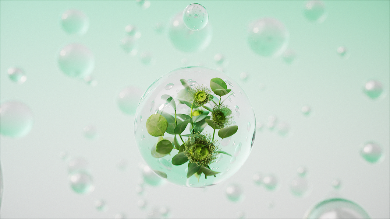 C4D 植物沐浴产品动画练习（图ZNDAzNjIwMDg0） - 产品 - 站酷设计师赛博仓鼠原创素材 - 站酷ZCOOL