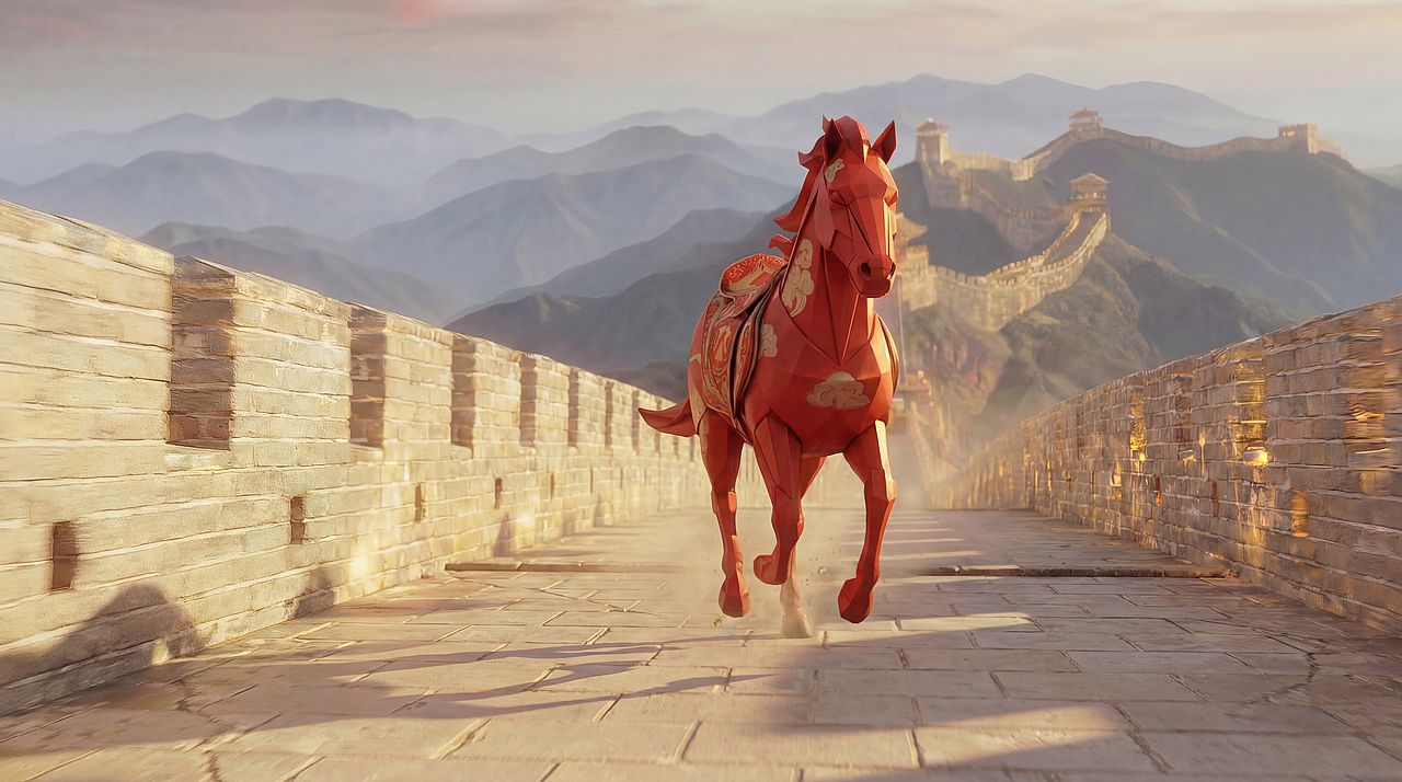 中国平安马年开运篇（图ZNDAzNjMyNjE2） - AI作品 - 站酷设计师肯博士AI原创素材 - 站酷ZCOOL