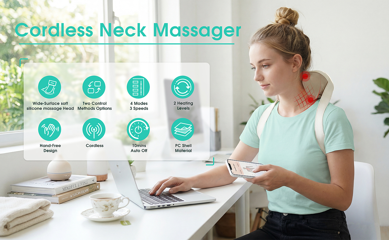 亞馬遜肩頸按摩儀案例分享（已商用）（圖ZNDAzNjMyOTQw） - 品牌 - 站酷設(shè)計師瞌學(xué)家余堡堡原創(chuàng)素材 - 站酷ZCOOL