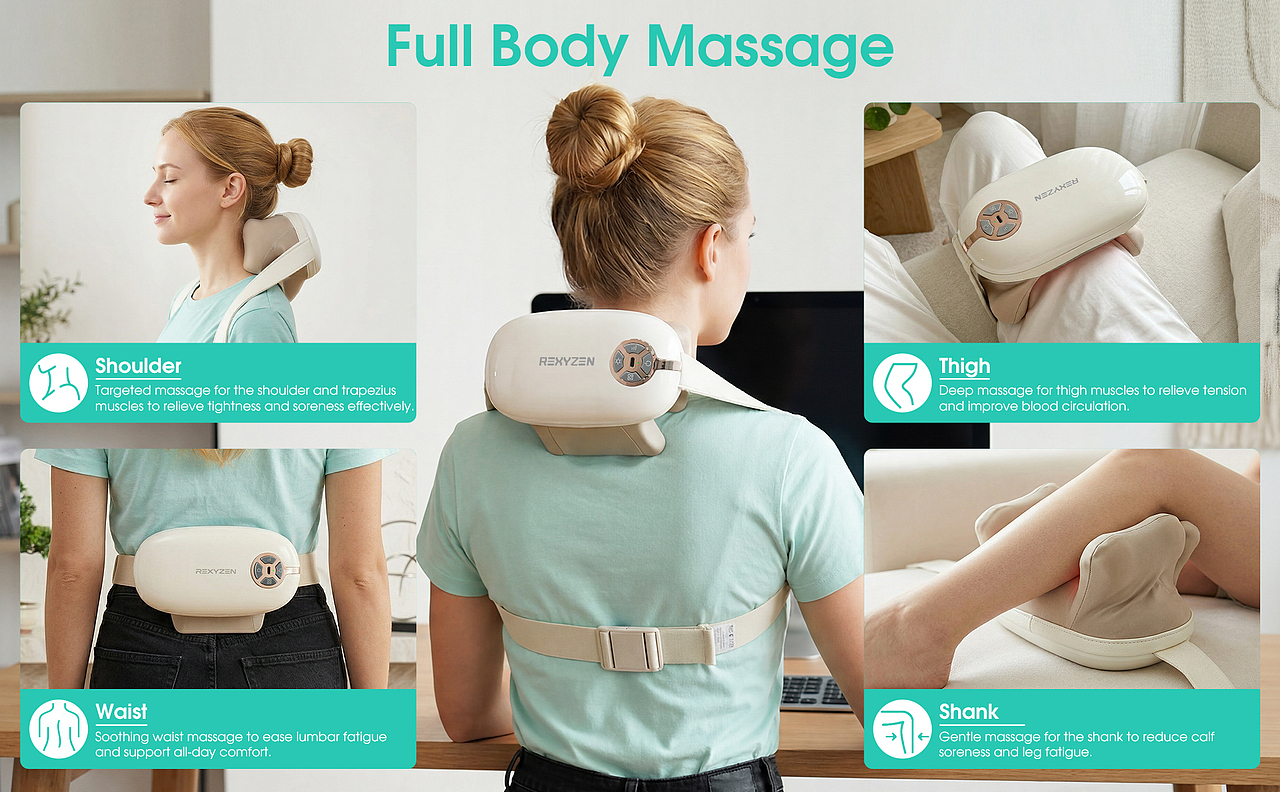 亞馬遜肩頸按摩儀案例分享（已商用）（圖ZNDAzNjMyOTUy） - 品牌 - 站酷設(shè)計師瞌學(xué)家余堡堡原創(chuàng)素材 - 站酷ZCOOL