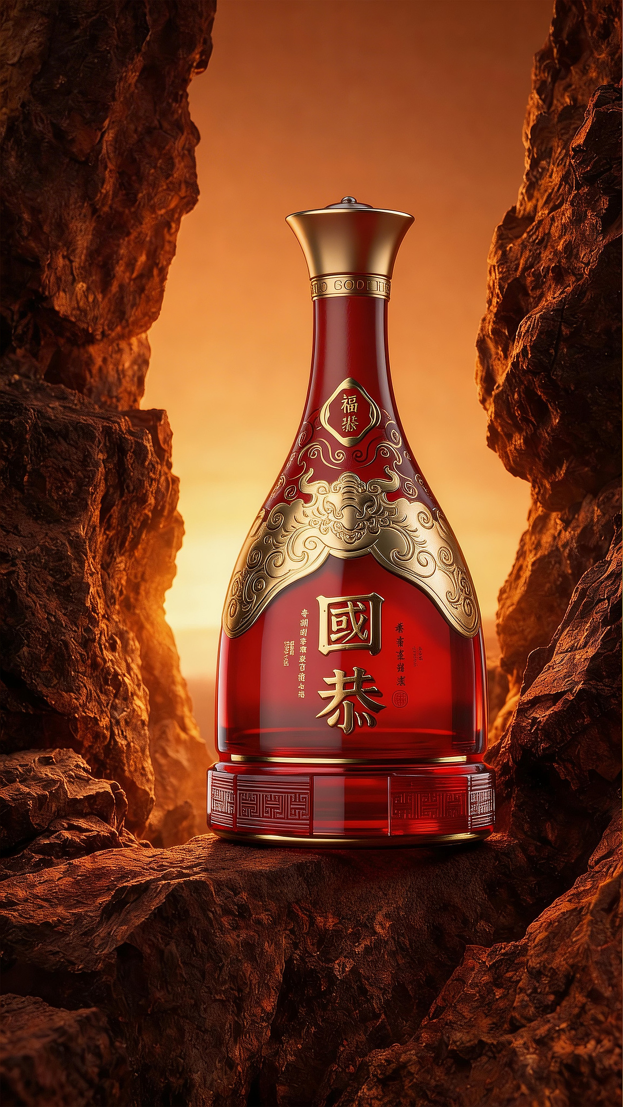 国恭（恭王府）白酒包装设计（图ZNDAzNjQwMTE2） - 包装 - 站酷设计师布凡包装设计原创素材 - 站酷ZCOOL
