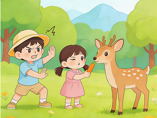 手绘风节日插画海报5