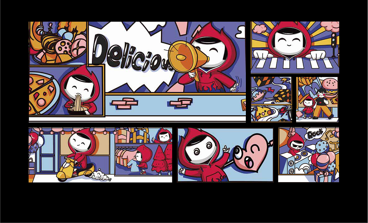 【火焰仔】潮流IP设计（图ZNDAzNjQzNTI4） - 商业插画 - 站酷设计师小帽子lst原创素材 - 站酷ZCOOL