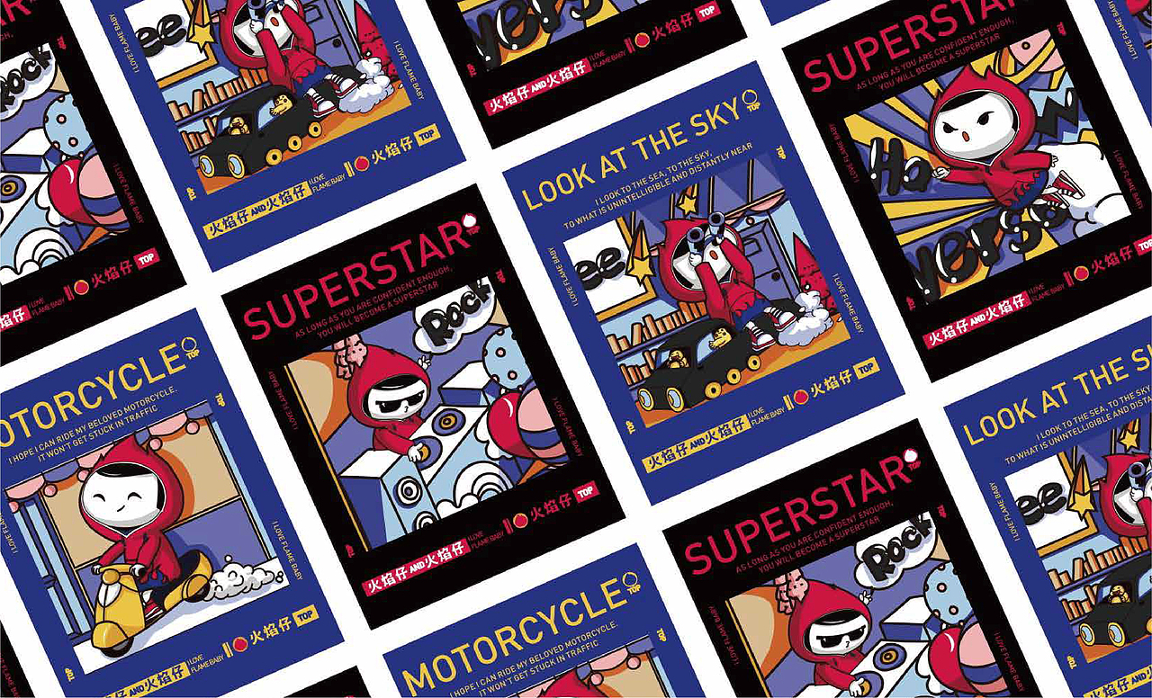 【火焰仔】潮流IP设计（图ZNDAzNjQzNTg0） - 商业插画 - 站酷设计师小帽子lst原创素材 - 站酷ZCOOL