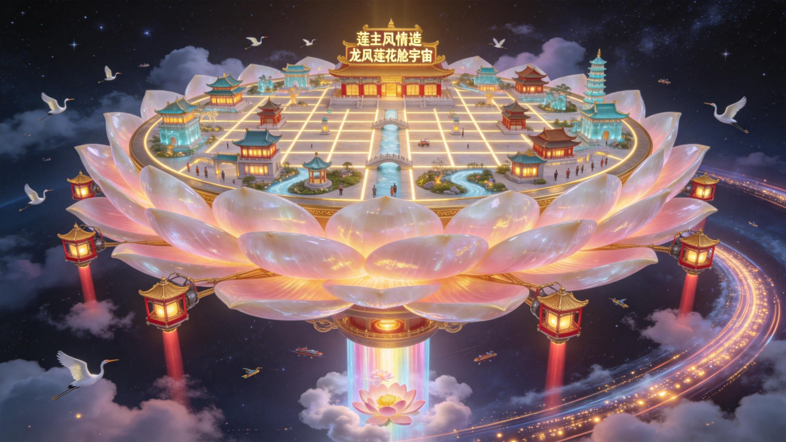 龙凤莲花舱宇宙国风星舰（三）（图ZMTU0NjA1MTI=） - 观点 - 站酷设计师凤情瑥玉原创素材 - 站酷ZCOOL