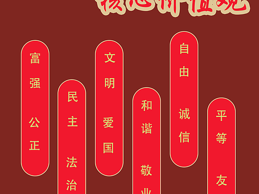 社会主义核心价值观海报设计