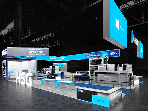 Booth｜谁说机械类展台不能未来科技感！