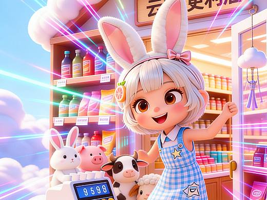 《云端便利店》系列(AI原创打工人治愈短篇动画