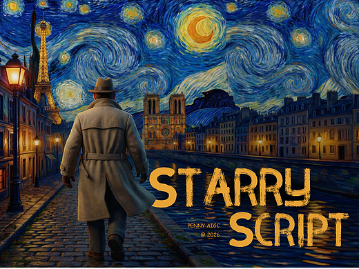 AIGC｜Starry Script海明威 × 梵高 × LV 跨时空叙事