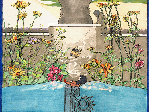 插畫《掉井奶奶之源起》（個人主頁-ZNzMyNjM3OTI=） - 創(chuàng)作習(xí)作 - 站酷設(shè)計師賽斯1976原創(chuàng)素材 - 站酷ZCOOL