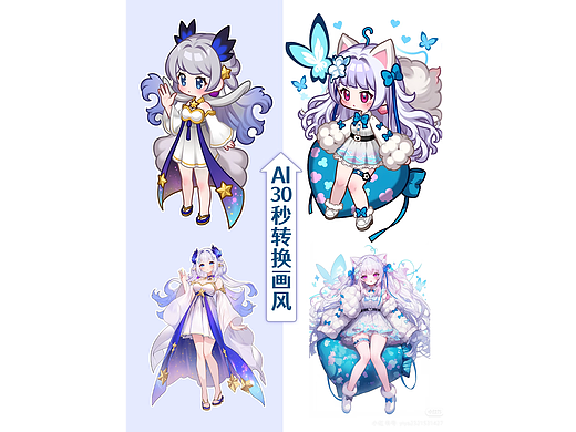 AI快速转Q版立绘,准确度很高