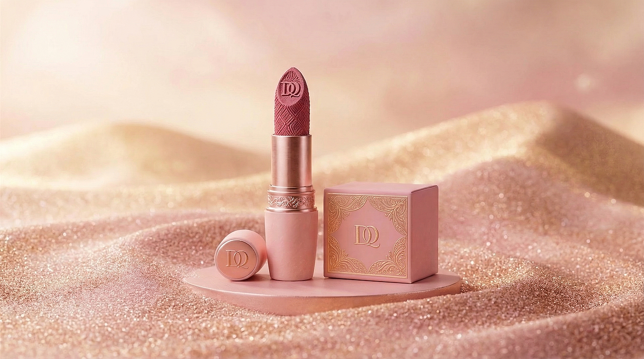 《指纹唇艺 | DQ 美妆产品三维视觉全案》（图ZNDAzNjY5OTI4） - AI作品 - 站酷设计师荔枝芦荟原创素材 - 站酷ZCOOL