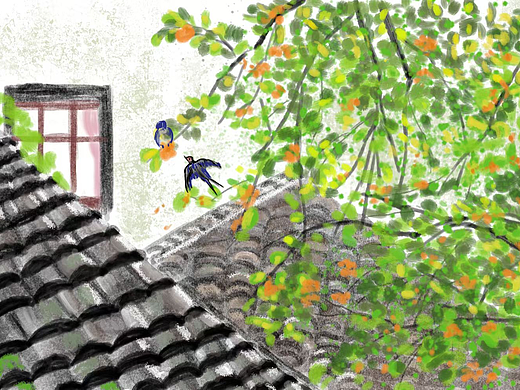 秋（个人主页-ZNzMyNjQ0NzY=） - 艺术插画 - 站酷设计师西瓜葡萄都好吃原创素材 - 站酷ZCOOL