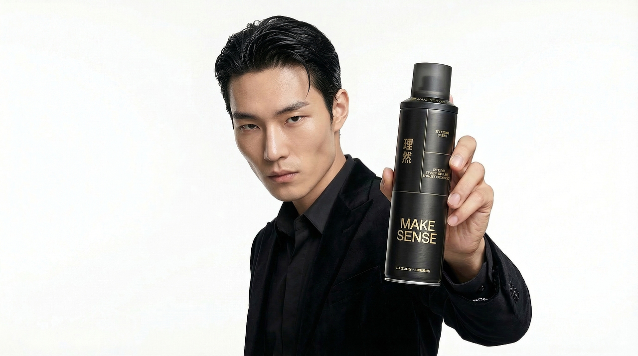 AIGC赋能——“理然”定型喷雾（图ZNDAzNjcxMzIw） - 海报 - 站酷设计师lintesi原创素材 - 站酷ZCOOL