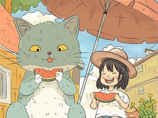 治愈插画儿童插画