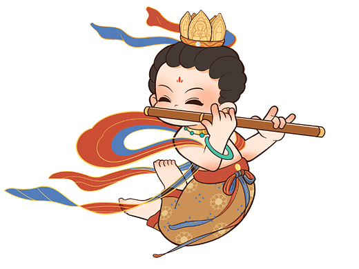 邯郸南响堂飞天壁画ip设计