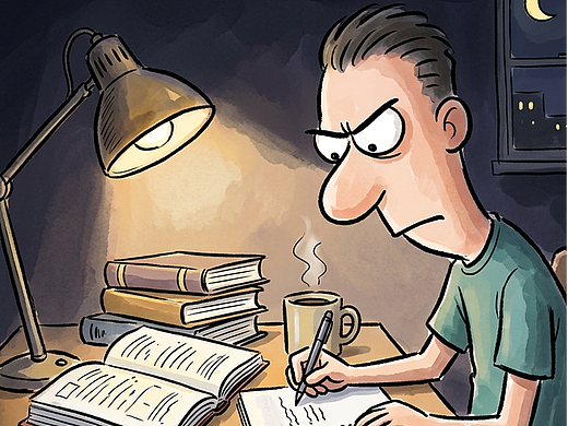 漫画考研清醒：落榜不是终点，成长才是答案