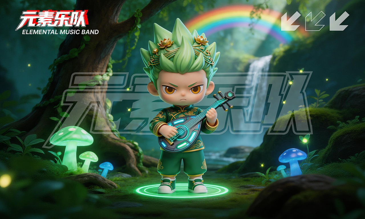 AIGC元素天王乐队IP形象设计（图ZNDAzNjg5NzI0） - AI作品 - 站酷设计师刘最原创素材 - 站酷ZCOOL