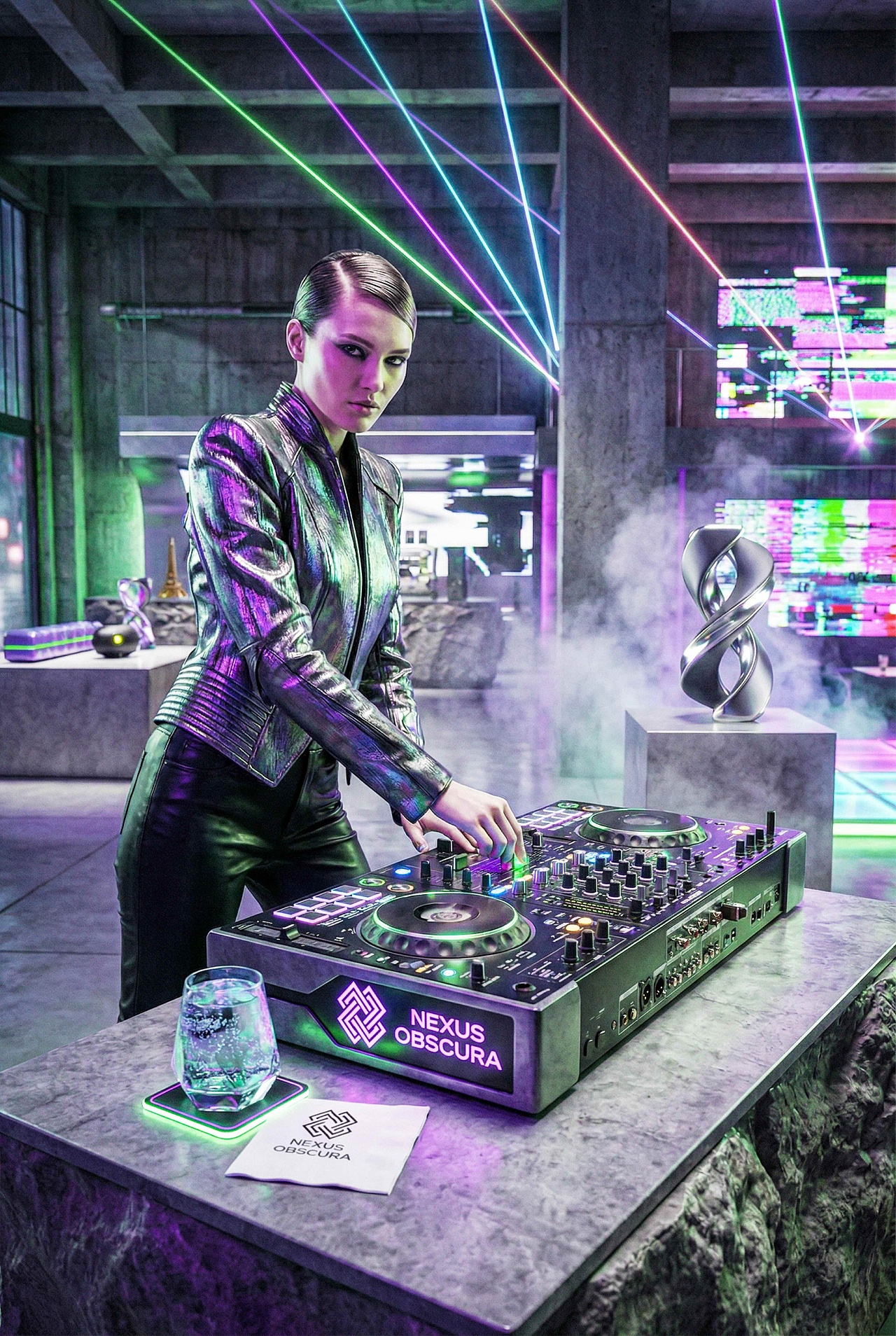 Up-Brands上游文创 | 打造一整家赛博夜店的SI系统（图ZNDAzNjkyODI0） - 酒店餐饮设计 - 站酷设计师上游文创品牌设计原创素材 - 站酷ZCOOL