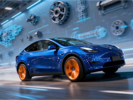 导演作品 | AI速度的质感 | 一镜穿行特斯拉| 创意分享