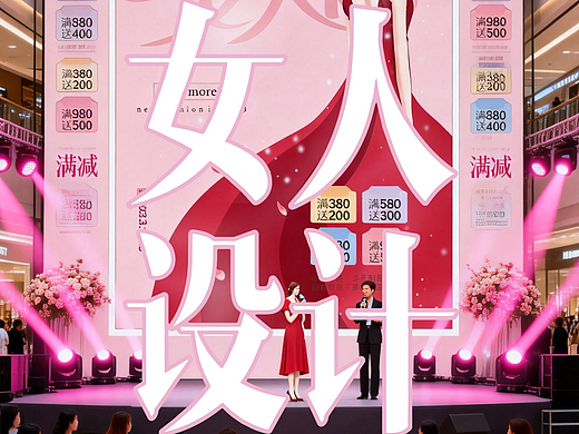 三八38节的海报如何正确的设计？#设计问诊 #雨田侃设计 #设计思维提升班 #素材搬运工 