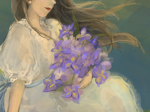 我在青山顶等待月亮的出现