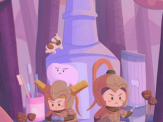 《牙牙乐的森林大冒险》（个人主页-ZNzMyNjc5MDA=） - 商业插画 - 站酷设计师maiwen麦文原创素材 - 站酷ZCOOL