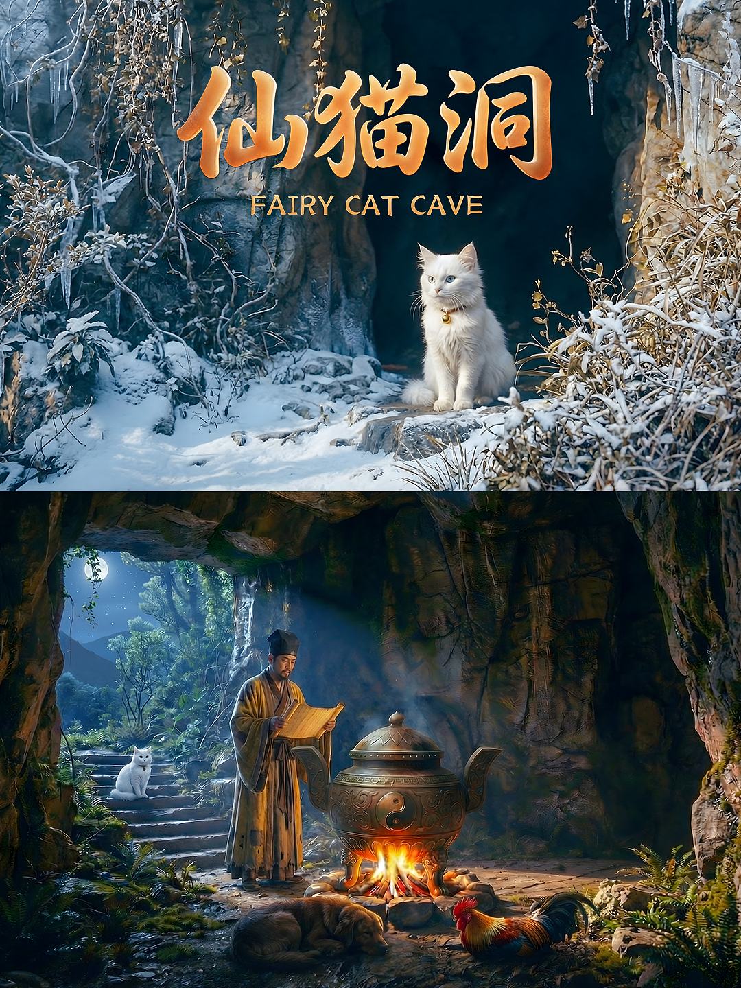 AIGC原创剧情短片《仙猫洞》预告片上线~（图ZNDAzNzA0NDQ4） - 短片 - 站酷设计师marvX原创素材 - 站酷ZCOOL