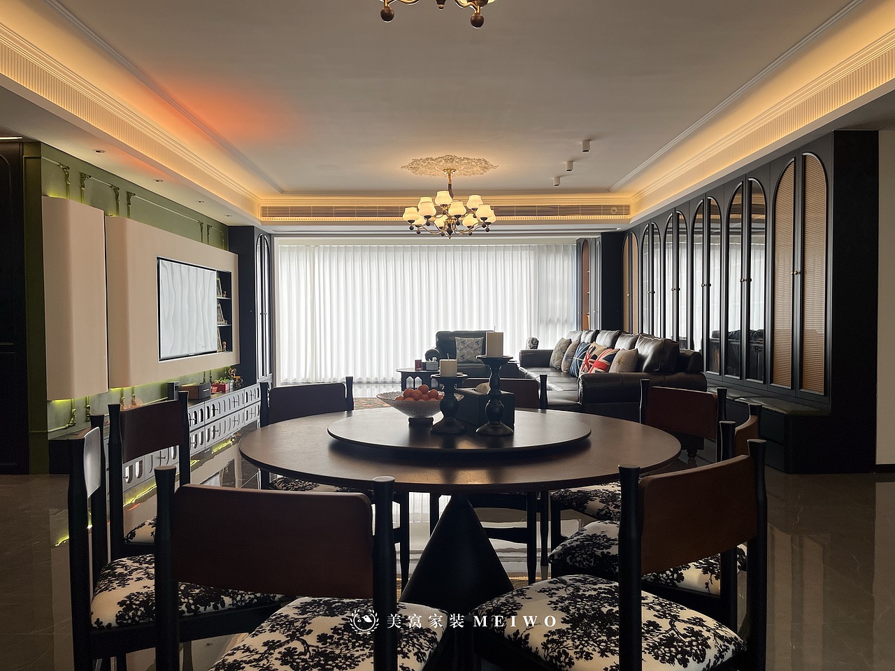 246平法式复古实景落地案例（图ZNDAzNzA0ODIw） - 家装设计 - 站酷设计师长沙美窝家装原创素材 - 站酷ZCOOL