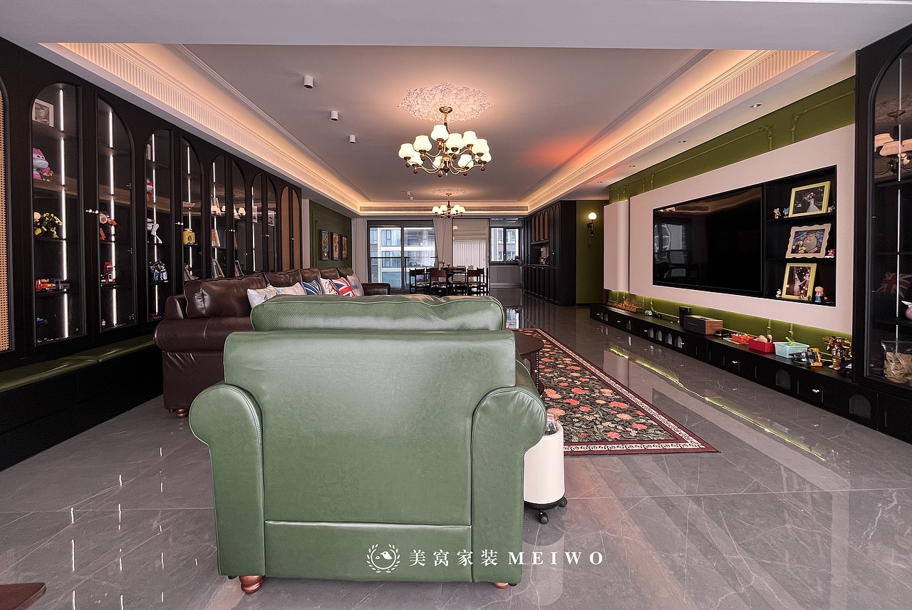 246平法式复古实景落地案例（图ZNDAzNzA0ODQ4） - 家装设计 - 站酷设计师长沙美窝家装原创素材 - 站酷ZCOOL