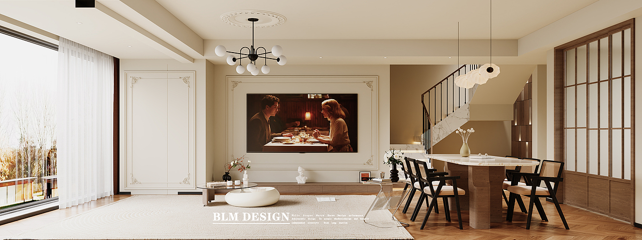 法式中古风奶油风（图ZNDAzNzA5MDM2） - 家装设计 - 站酷设计师白龙马效果图小北原创素材 - 站酷ZCOOL